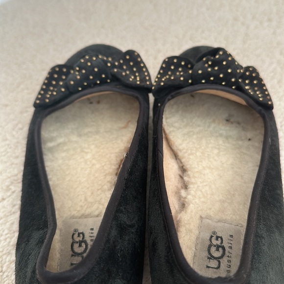 Black Suede UGG Flats - Picture 6 of 7